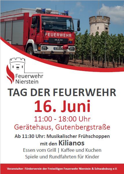 Plakat Tag der Feuerwehr Nierstein 2024